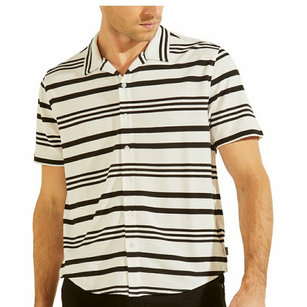 Men's Guess Leo Striped Shirt